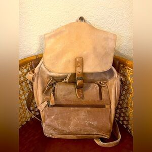 Vintage Simon Colombian Leather Day Backpack